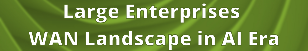 Large Enterprises WAN Landscape in AI Era